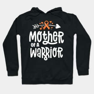 Womens Mother Of A  Mom Family Leukemia Cancer Awareness Hoodie